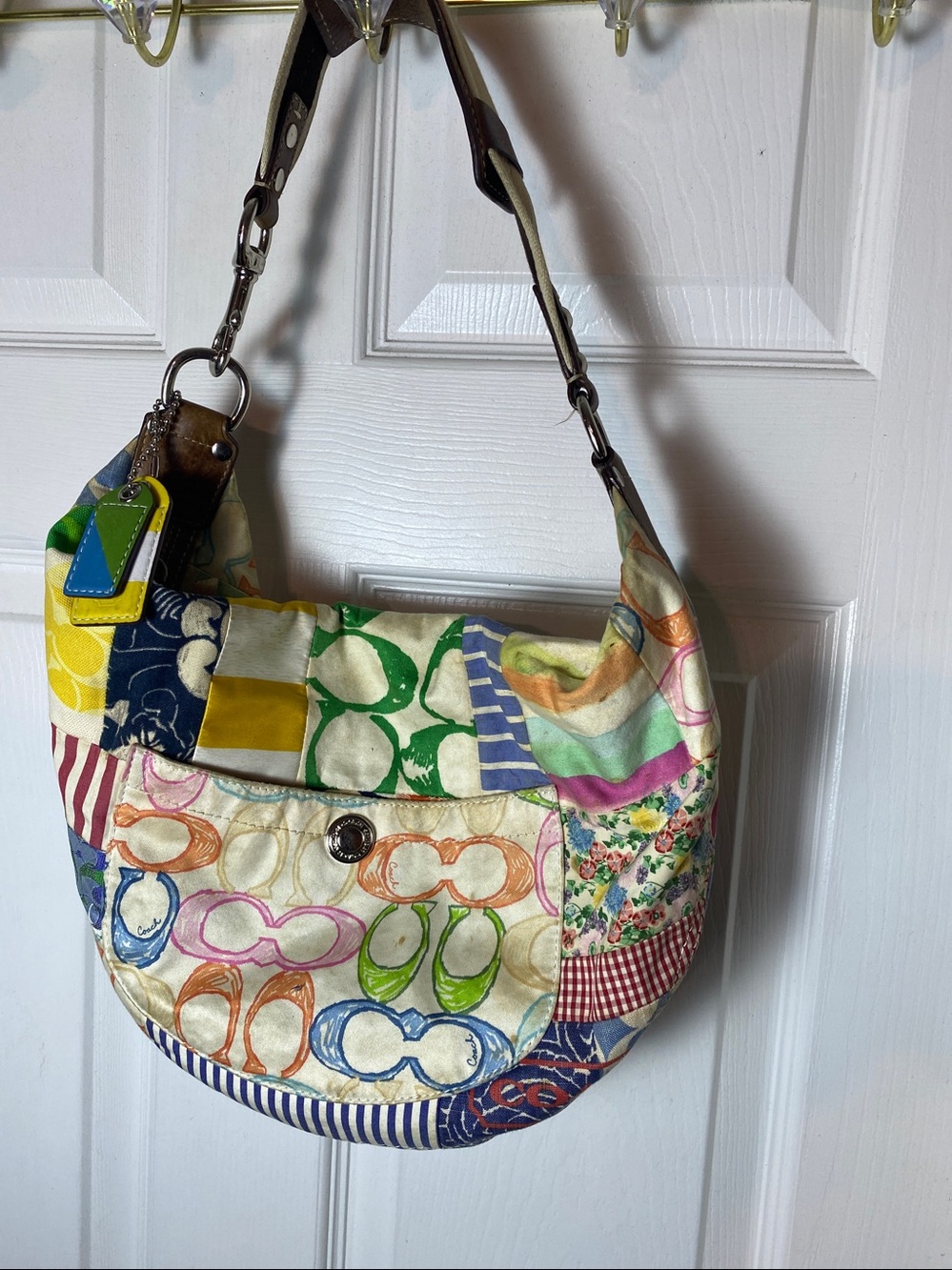Vintage Coach Hamptons Patchwork Hobo Bag Style #10450